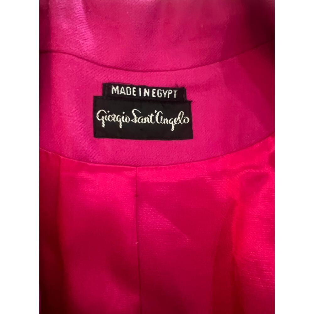 Giorgio Sant’Angelo Pink Wool Blazer – Women’s Size 14 - Picture 5 of 9